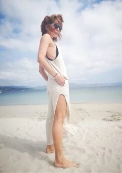 BERENIKNATURAL LINEN LONG SLEEVELESS SIDE SLOTS JUMPSUIT - White -AGOLDE Store JUMPSUIT LONG SLEEVELESS SIDE SLOTS NATURAL LINEN white 20210520203549