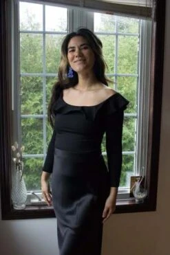 Jacoba JaneClassic Silk Satin Midi Skirt - Black -AGOLDE Store Jacoba Jane Classic Silk Satin Midi Skirt Black 20231018232420