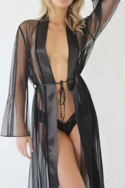 Beverly Hills LingerieJacques Robe - Black -AGOLDE Store Jacques Robe 20230222225115 2