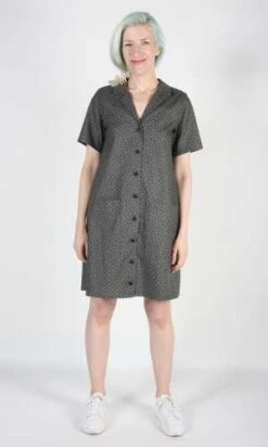 Birds Of North AmericaJoree Dress - Grey Hatch -AGOLDE Store Joree Dress Grey Hatch 20230713003620 2