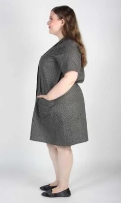Birds Of North AmericaJoree Dress - Grey Hatch -AGOLDE Store Joree Dress Grey Hatch 20230713003620