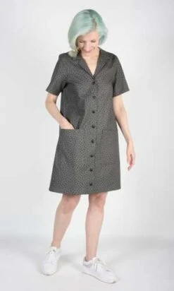 Birds Of North AmericaJoree Dress - Grey Hatch -AGOLDE Store Joree Dress Grey Hatch 20230713003620 3