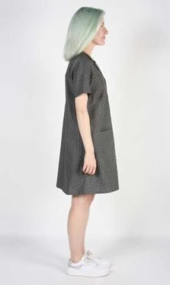 Birds Of North AmericaJoree Dress - Grey Hatch -AGOLDE Store Joree Dress Grey Hatch 20230713003621 1