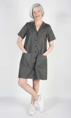 Birds Of North AmericaJoree Dress - Grey Hatch -AGOLDE Store Joree Dress Grey Hatch 20230713003621