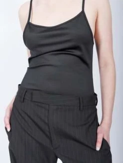 MM6 Maison MargielaStripy Wool Jumpsuit - Black -AGOLDE Store Jumpsuit in Black Stripy Wool by MM6 Maison Margiela 20230420015317 1