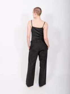 MM6 Maison MargielaStripy Wool Jumpsuit - Black -AGOLDE Store Jumpsuit in Black Stripy Wool by MM6 Maison Margiela 20230420015318 1