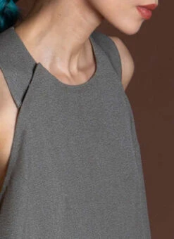 KAAREMMai A-Line Sleeveless Midi Pocket Dress - Dark Blue -AGOLDE Store KAAREM Mai A Line Sleeveless Midi Pocket Dress Dark Blue 20231011092641