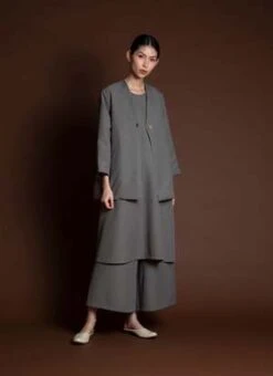 KAAREMMai A-Line Sleeveless Midi Pocket Dress - Dark Blue -AGOLDE Store KAAREM Mai A Line Sleeveless Midi Pocket Dress Dark Blue 20231011092643