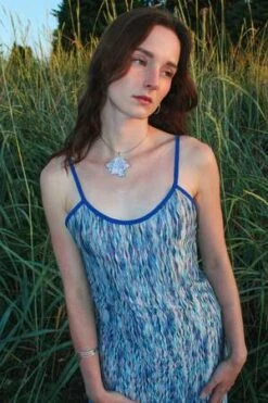 KSLAMNaomi Dress - Blue -AGOLDE Store KSLAM Naomi Dress Blue 20231018221202 3