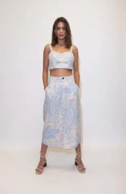 Untitled In MotionKandran Skirt - Nuva Sky -AGOLDE Store Kandran Skirt Nuva Sky 20230223191357