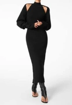NKCKnit Dress - Black -AGOLDE Store Knit Dress in Black 20231101213043