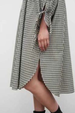 KowtowJuno Dress - Mini Check -AGOLDE Store Kowtow Juno Dress Mini Check 20230412004806