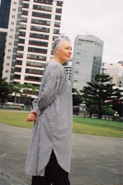 KowtowJuno Dress - Mini Check -AGOLDE Store Kowtow Juno Dress Mini Check 20230412004807 1