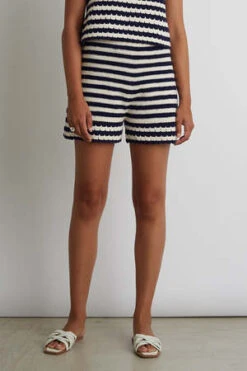 ELEVEN SIXLARA CROCHET SHORT - STRIPE -AGOLDE Store LARA CROCHET SHORT STRIPE 20230210085244 1
