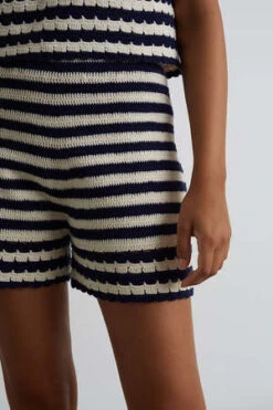 ELEVEN SIXLARA CROCHET SHORT - STRIPE -AGOLDE Store LARA CROCHET SHORT STRIPE 20230210085244 3