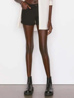 FrameLe Cut Off Cuffed Short - Noir -AGOLDE Store LE CUT OFF CUFFED SHORT NOIR 20230407182308