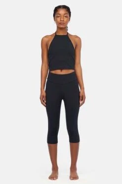 LACAUSA ClothingAstral Capri Leggings - Tar -AGOLDE Store Lacausa Astral Capri Leggings Tar 20220216011411