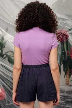 Jennifer GlasgowLeda Linen Shorts - Navy -AGOLDE Store Leda Linen Shorts Navy 20230607030911 2