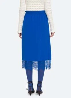 Sea New YorkLorraine Skirt - Cobalt -AGOLDE Store Lorraine Skirt 20230920173243 2