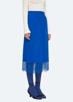 Sea New YorkLorraine Skirt - Cobalt -AGOLDE Store Lorraine Skirt 20230920173244 1