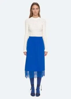 Sea New YorkLorraine Skirt - Cobalt -AGOLDE Store Lorraine Skirt 20230920173244 2