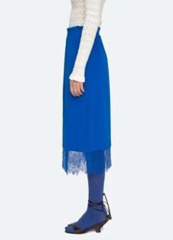 Sea New YorkLorraine Skirt - Cobalt -AGOLDE Store Lorraine Skirt 20230920173244