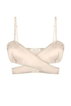 Anna OctoberLotus Satin Bra - Ivory