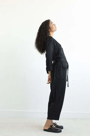 Loversland X Soft FocusThe PJ Jumpsuit - Black 6 Loversland X Soft FocusThe PJ Jumpsuit - Black - Image 4