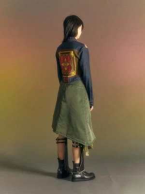 ANDERSSON BELLMA-1 Scarf Skirt - Khaki 13 ANDERSSON BELLMA-1 Scarf Skirt - Khaki - Image 11