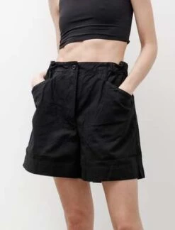 Margaret HowellMHL School Short Dry Cotton Gabardine - Black -AGOLDE Store MHL School Short Dry Cotton Gabardine Black 20230826203828 2