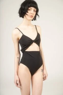 Mara HoffmanMaddy One Piece Swimsuit - Black -AGOLDE Store Maddy one piece swimsuit in black 20200309002328 2