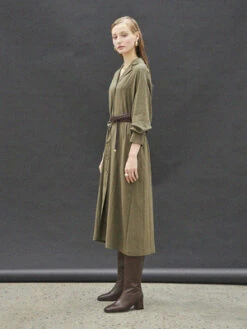 Maison De InesClassic Shirt Dress - Khaki 12 Maison De InesClassic Shirt Dress - Khaki -AGOLDE Store Maison De Ines Classic Shirt Dress Khaki 20231013164105
