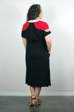 Jennifer GlasgowMeri Dress - Black/Red/Fawn -AGOLDE Store Meri Dress Black Red Fawn 20230915083012 1