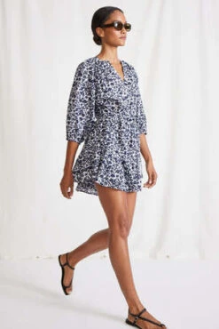 Apiece ApartMini Mitte Floral Dress - Navy Floral -AGOLDE Store Mini Mitte Floral Dress 20230518201744 3
