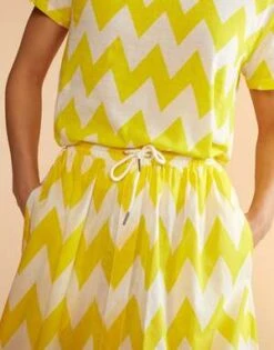 CYNTHIA ROWLEYMosaic Skirt - Yellow/White -AGOLDE Store Mosaic Skirt 20230729225331 2