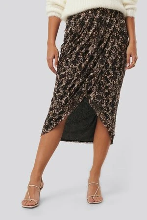 NA-KDPrinted Overlap Skirt 3 NA-KDPrinted Overlap Skirt