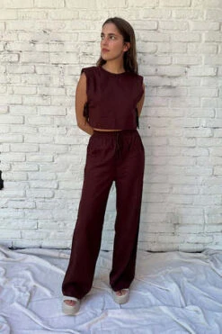 Pipe & RowNARA TANK - COCOA -AGOLDE Store NARA TANK 20230816020945 1