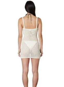 NIAOpen Knit Bodycon Cover Up - Ivory -AGOLDE Store NIA Open Knit Bodycon Cover Up Ivory 20230615022719 1