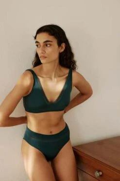 Else Nano Soft Cup Plunge Bra - Emerald -AGOLDE Store Nano Soft Cup Plunge Bra Emerald 20230721052657 1