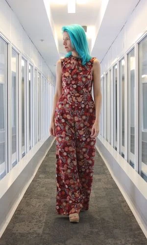 Birds Of North AmericaNeedletail Jumpsuit - Burgundy Flower Burst 4 Birds Of North AmericaNeedletail Jumpsuit - Burgundy Flower Burst - Image 2