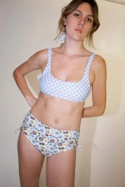 No.6Cyd Bottom - Yellow/Blue Daisies