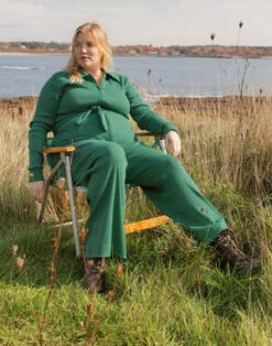 NobleAdult Organic Rib Jumpsuit - Pine -AGOLDE Store Noble Adult Organic Rib Jumpsuit Pine 20230420092223 1