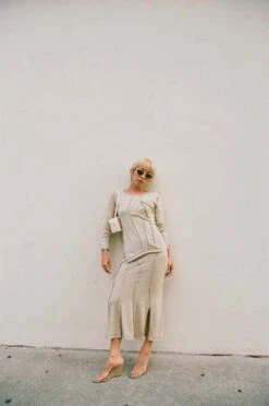 Woodrose DeliOUT OF SEAM SKIRT - SAND