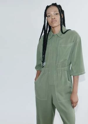 OhSevenDaysBobby Boilersuit - Moss 4 OhSevenDaysBobby Boilersuit - Moss - Image 2