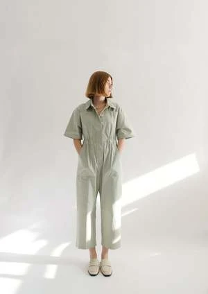 OhSevenDaysBobby Boilersuit - Moss 5 OhSevenDaysBobby Boilersuit - Moss - Image 3