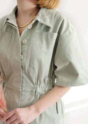 OhSevenDaysBobby Boilersuit - Moss 6 OhSevenDaysBobby Boilersuit - Moss - Image 4