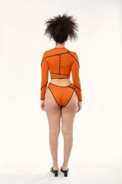 Overall OfficeSpiral Mid-rise Bikini Bottom - Pumpkin -AGOLDE Store Overall Office Spiral Mid rise Bikini Bottom Pumpkin 20211027211822 1