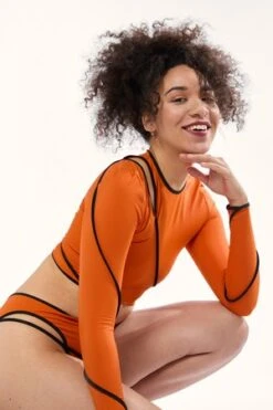 Overall OfficeSpiral Mid-rise Bikini Bottom - Pumpkin -AGOLDE Store Overall Office Spiral Mid rise Bikini Bottom Pumpkin 20211027211824