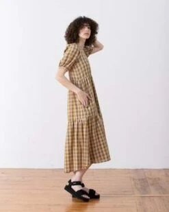 Ali GoldenPuff Sleeve Dress - Black -AGOLDE Store PUFF SLEEVE DRESS BLACK 20220505041203 2