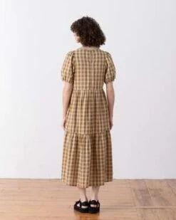 Ali GoldenPuff Sleeve Dress - Black -AGOLDE Store PUFF SLEEVE DRESS BLACK 20220505041203 4